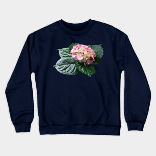 Pink and White Hydrangea Crewneck Sweatshirt